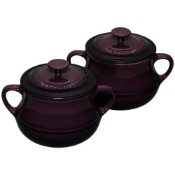 Le Creuset Stoneware Soup Bowls, Set of 2 Cassis